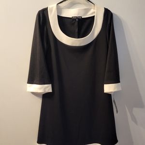 Black and white retro look dress by blu sage